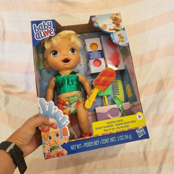 Baby Alive Sunshine Snacks - Blonde Hair nib - Picture 2 of 6
